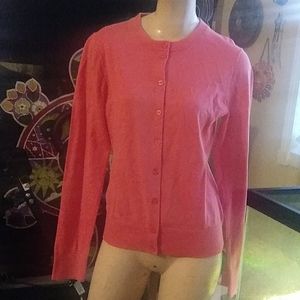 Pink J. Crew size Med cardigan
